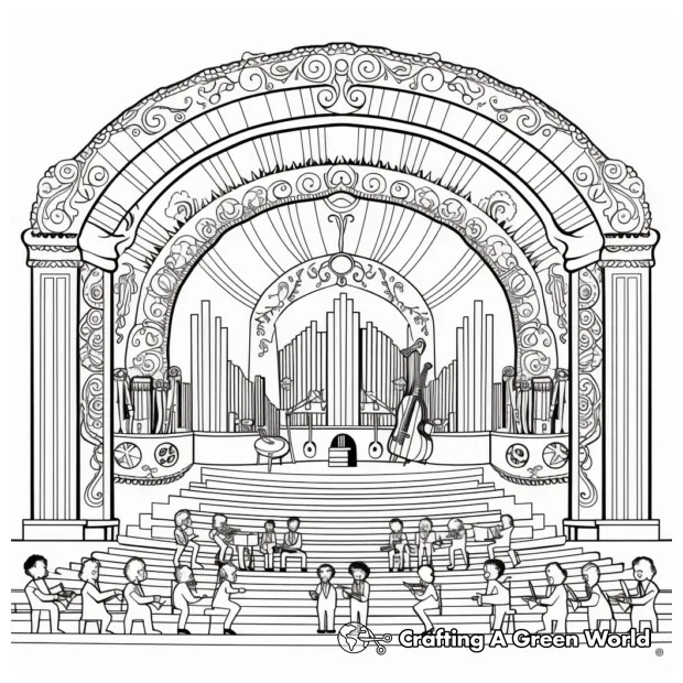 Stage coloring pages free & printable!