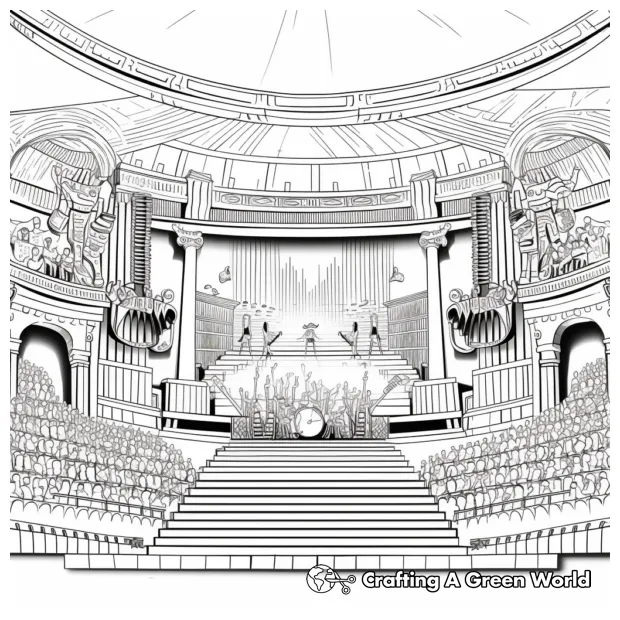 Stage coloring pages free & printable!