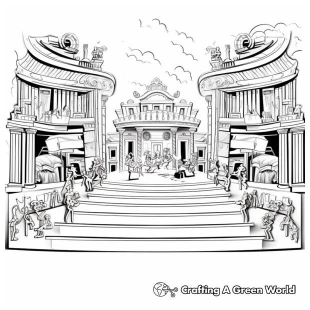 Stage coloring pages free & printable!