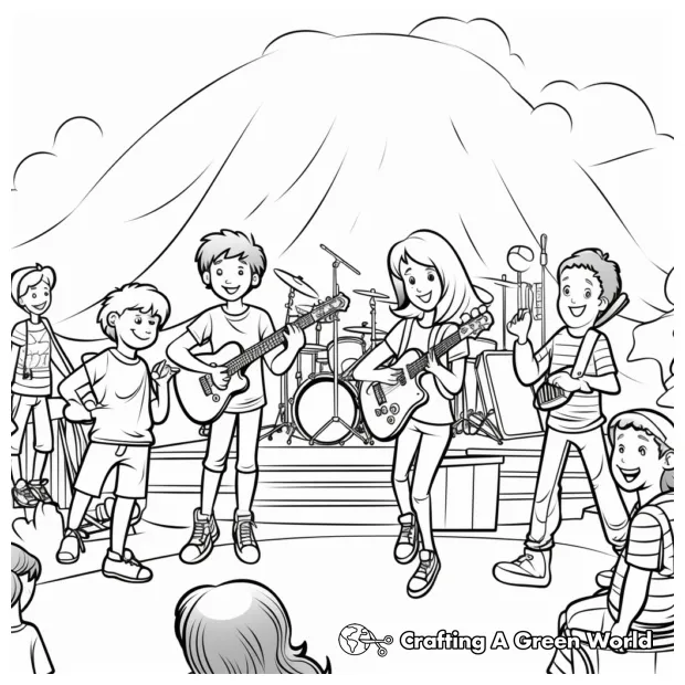 Stage coloring pages free & printable!