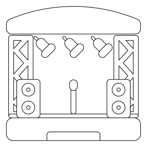 Stage coloring page free printable coloring pages