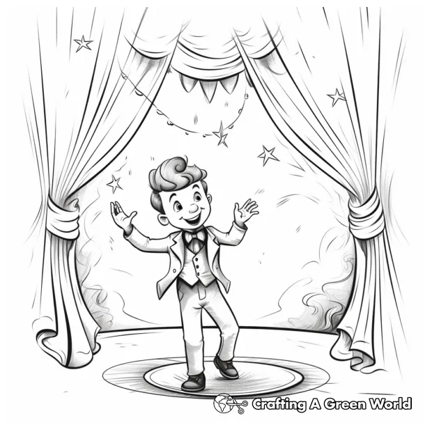 Stage coloring pages free & printable!
