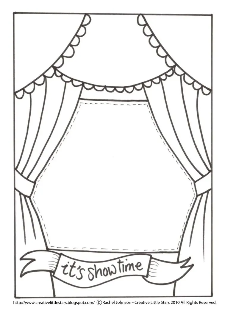 Stage coloring page at getcolorings free printable colorings