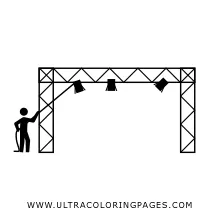 Stage lights coloring pages ultra coloring pages