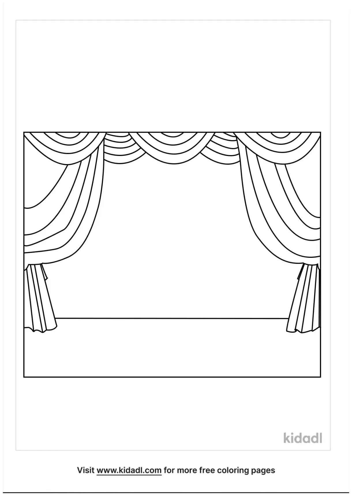 Free stage coloring page coloring page printables kidadl