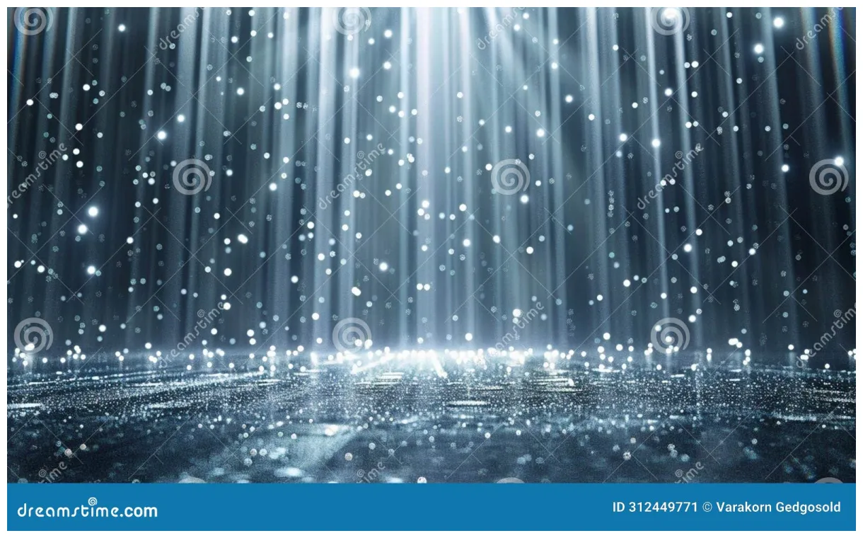 A with colour lights shining on the stage. stock