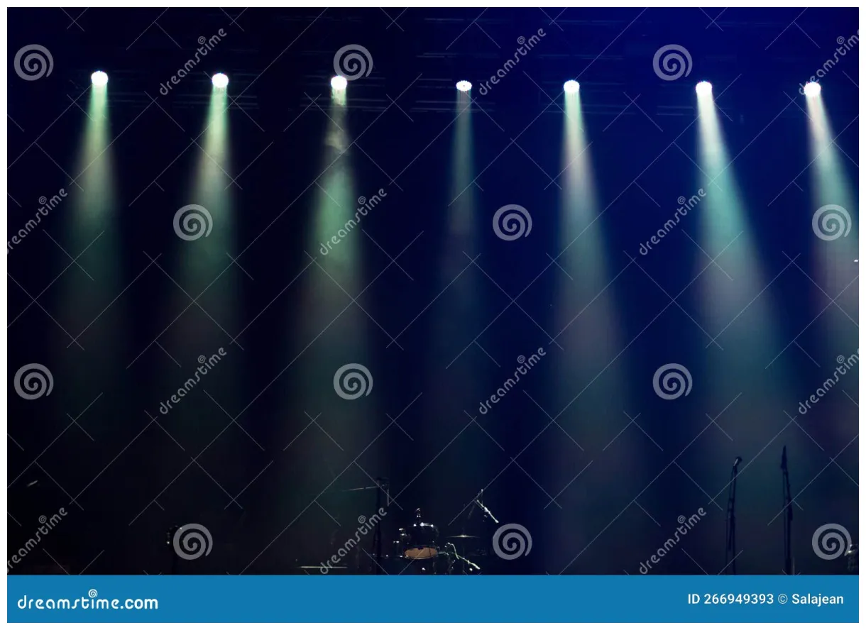 Shining stage lights stock . of abstract 266949393
