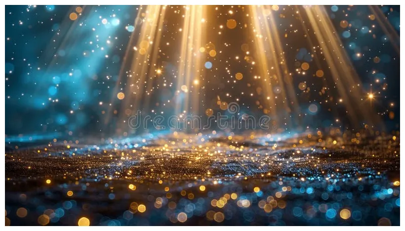 A with colour lights shining on the stage. stock