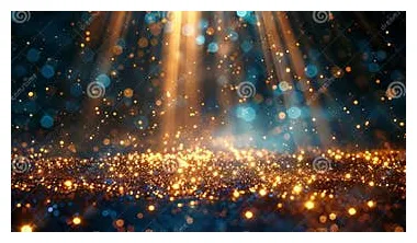 A with colour lights shining on the stage. stock