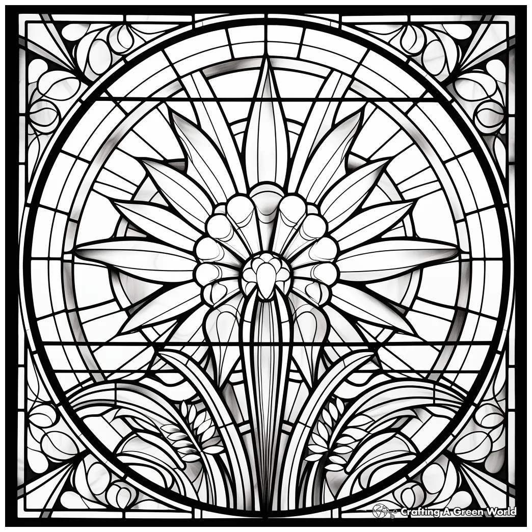 Stained glass window coloring sheet at rose thyer blog