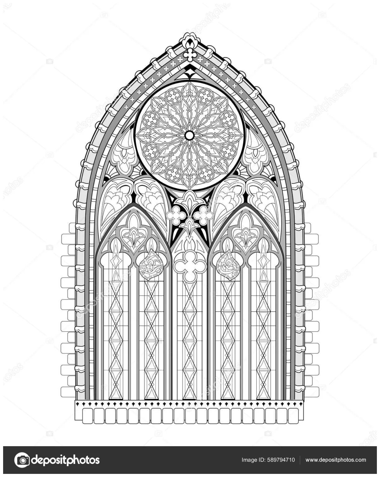 Stained Glass Church Window Coloring Pages [2025]