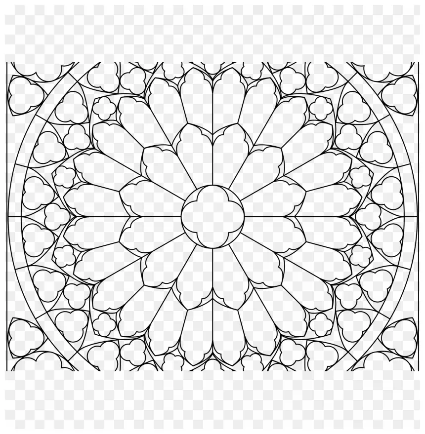 Church stained glass window coloring pages glass designs