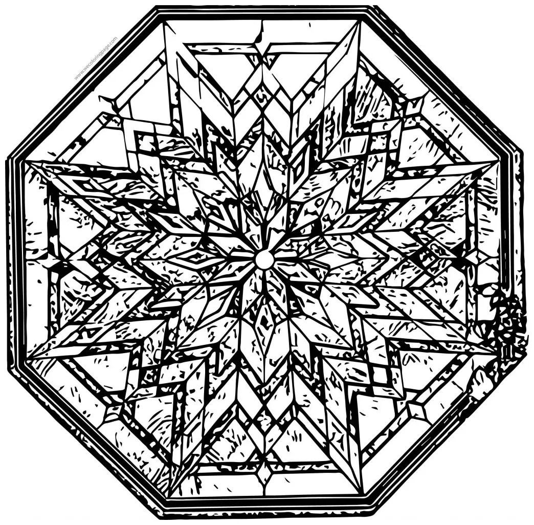 Stained Glass Coloring Page - Wecoloringpage.com