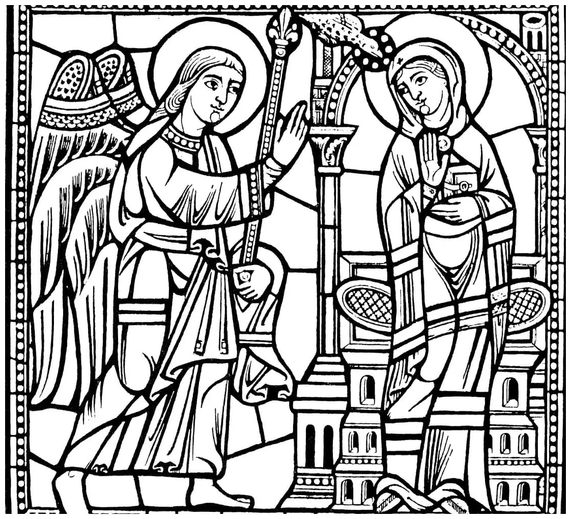 Stained Glass coloring pages - ColoringLib