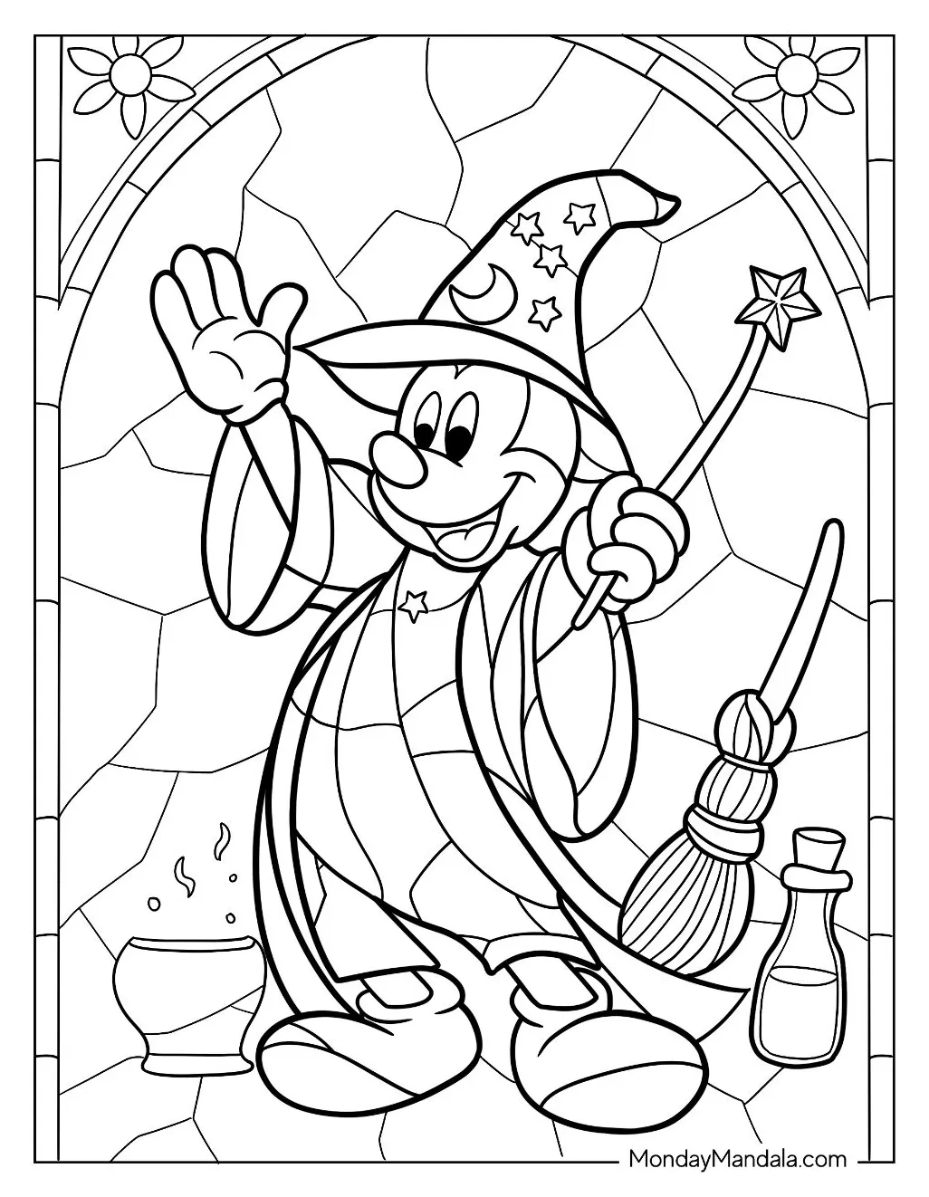 Stained Glass Coloring Pages Free Coloring Pages