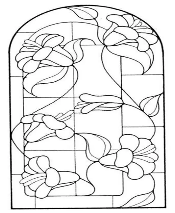 Free & Easy To Print Stained Glass Coloring Pages - Tulamama