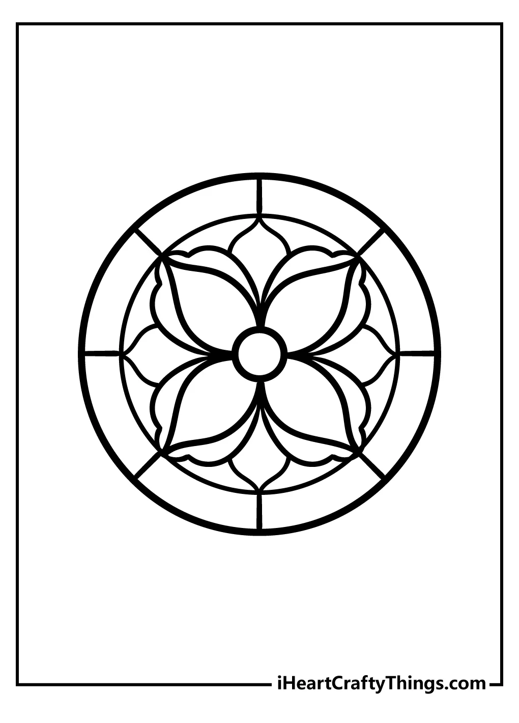 Stained glass coloring patterns coloring pages