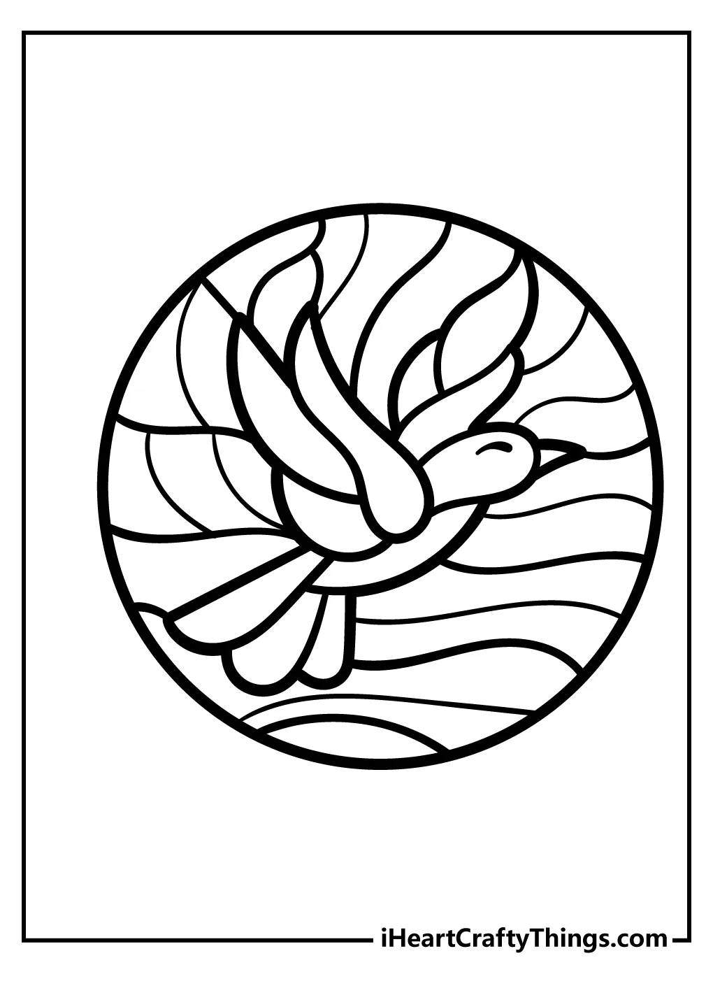 Free Stained Glass Pattern Coloring Page Coloring Pages