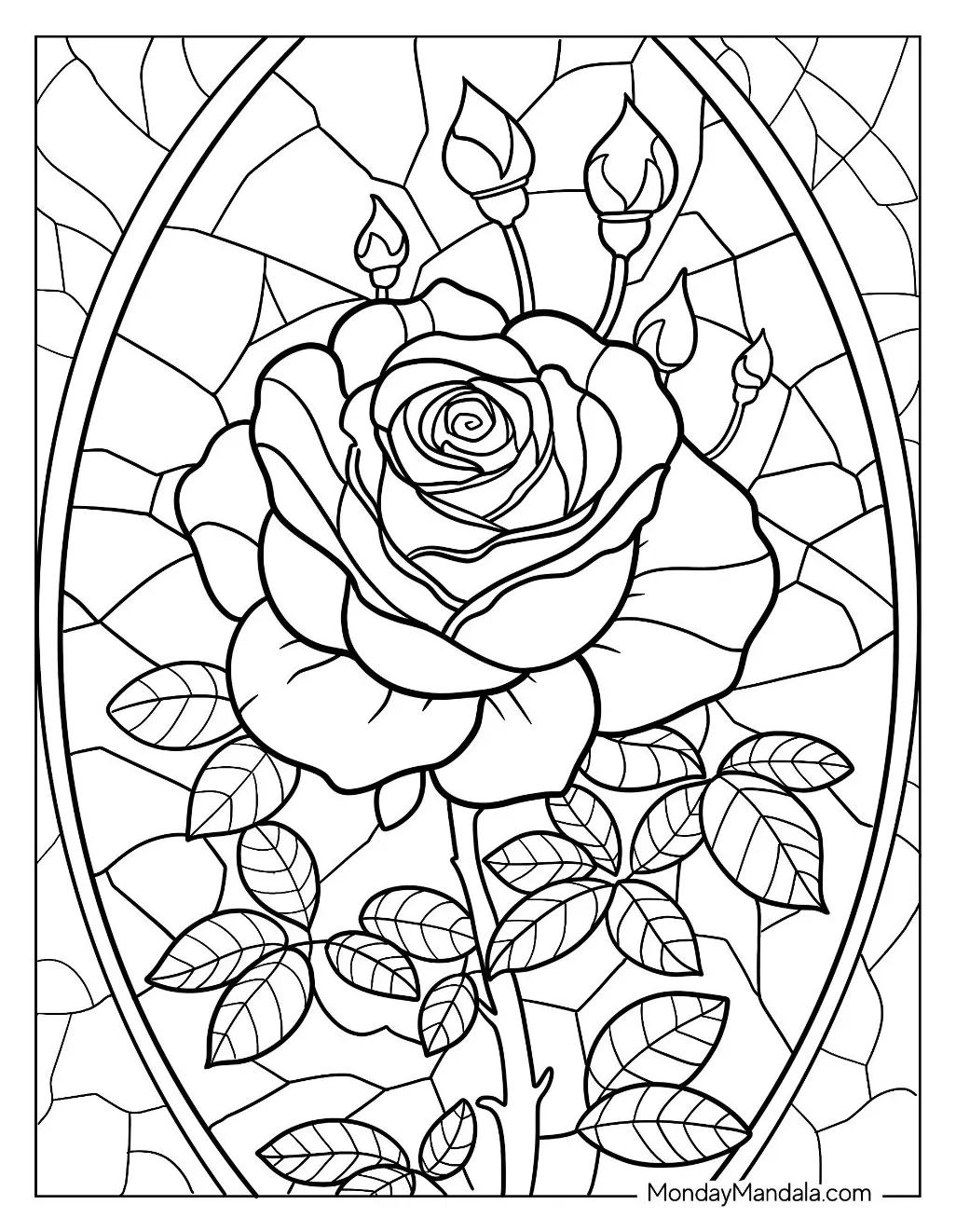Coloring pages stained glass patterns [2025]