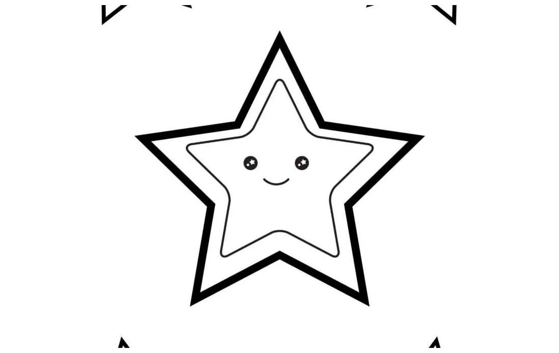 Large Star Coloring Page | Little Sprout Art + Learning Lab