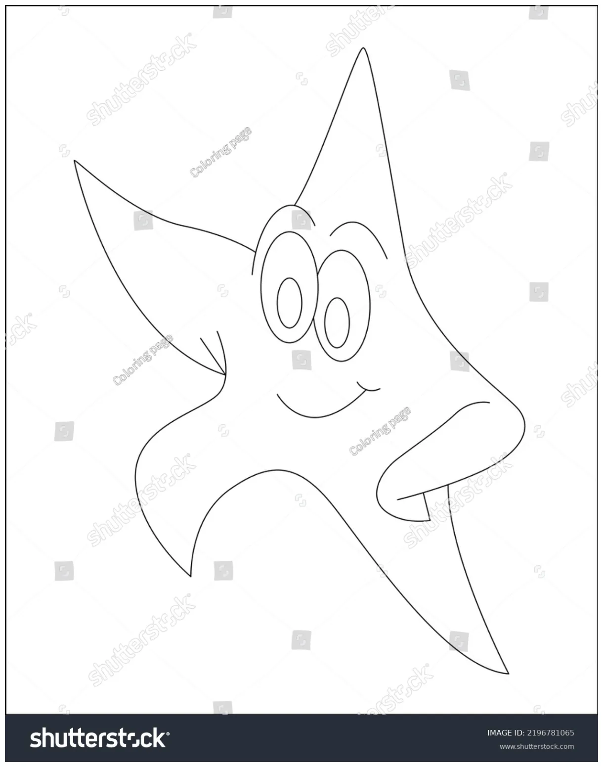 Coloring book page stock vector