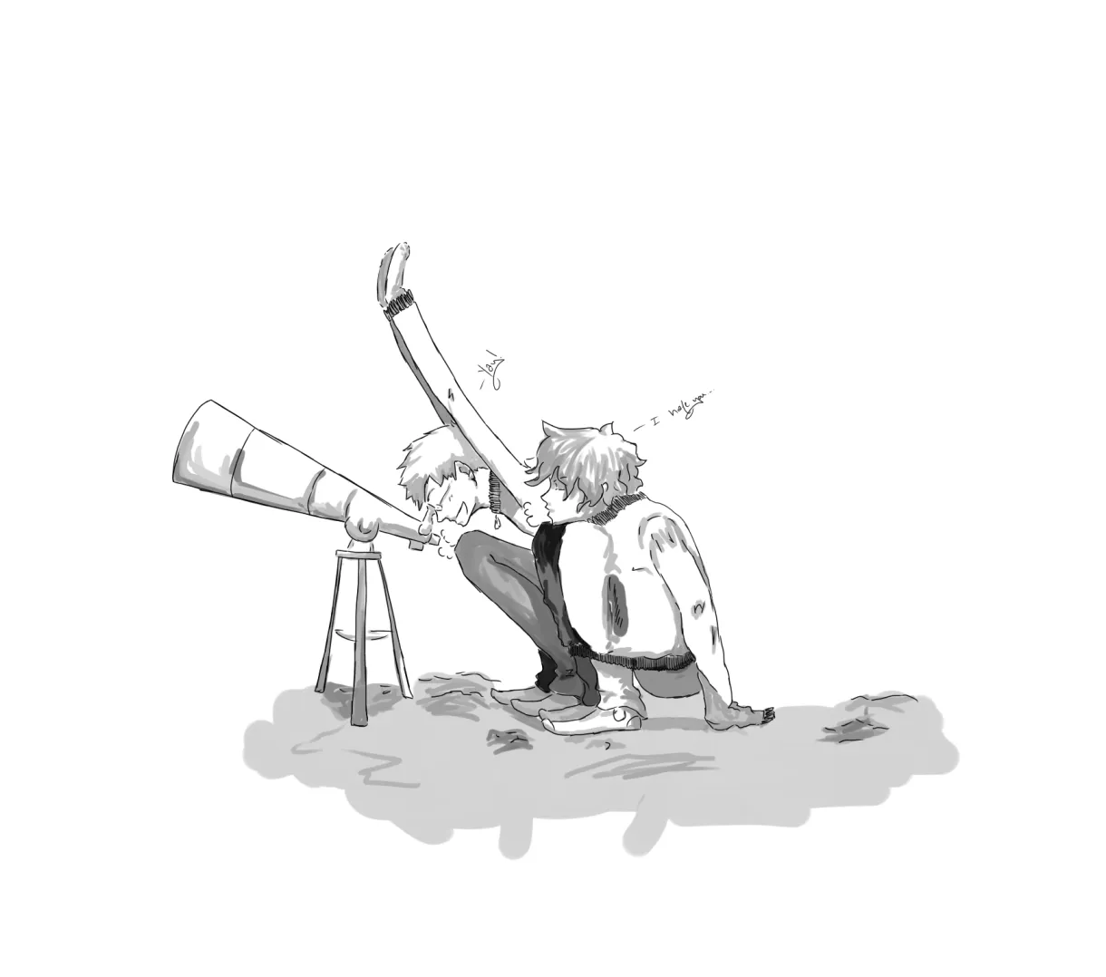 Star Gazing Sketch by HIKIT on DeviantArt