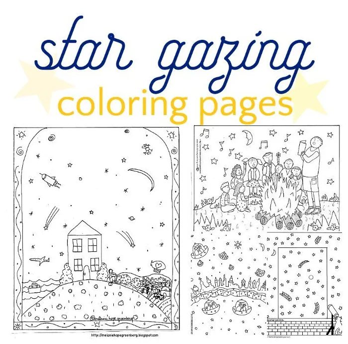 Starry Night Coloring Pages