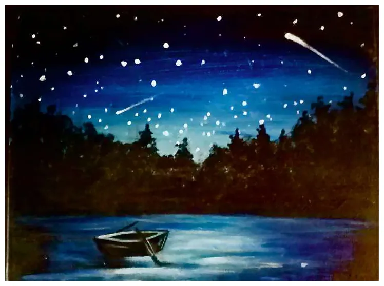 Star Gazing - Pinot's Palette Painting