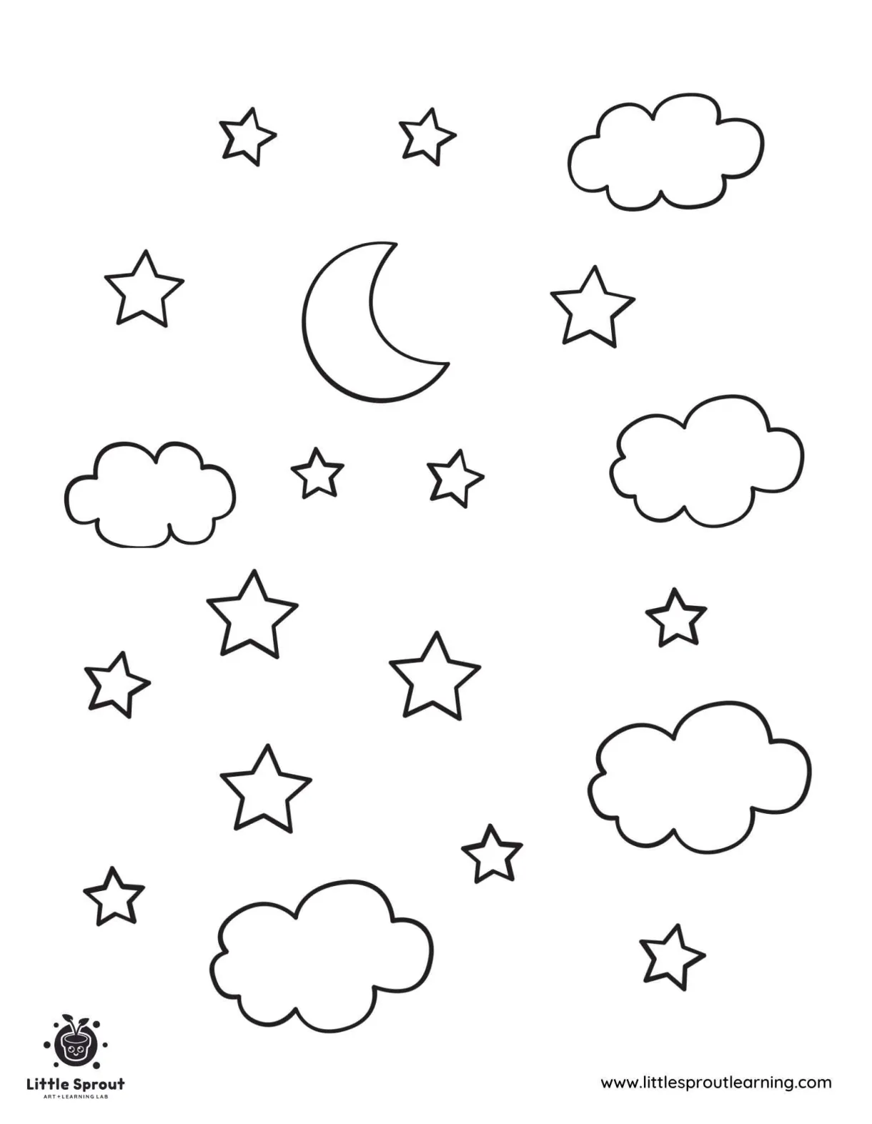 Best 10 star coloring pages little sprout art printable coloring page