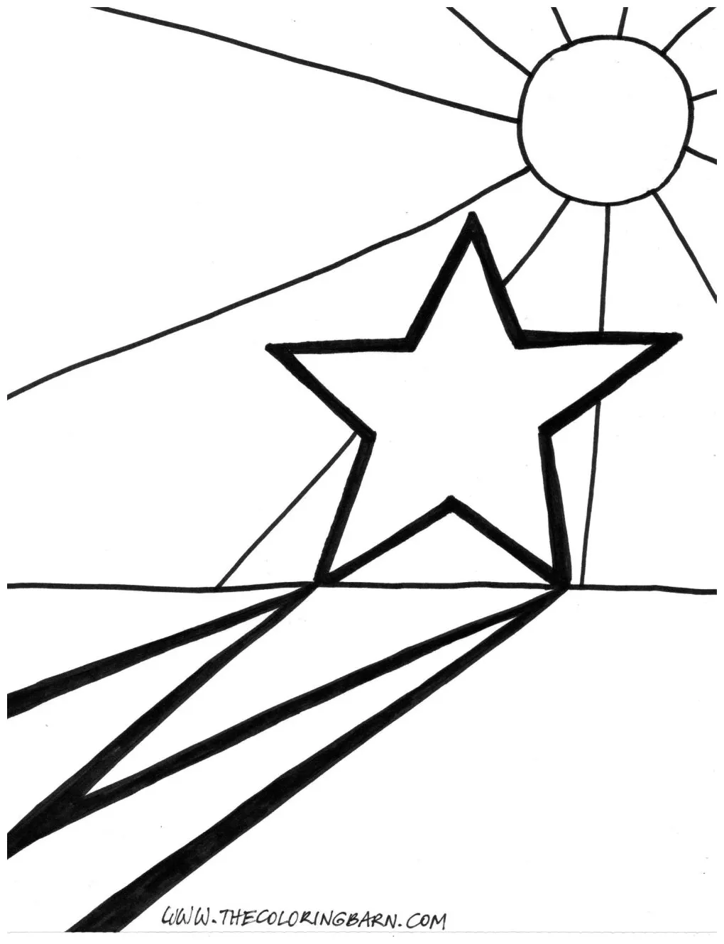 Star coloring pages the coloring barn