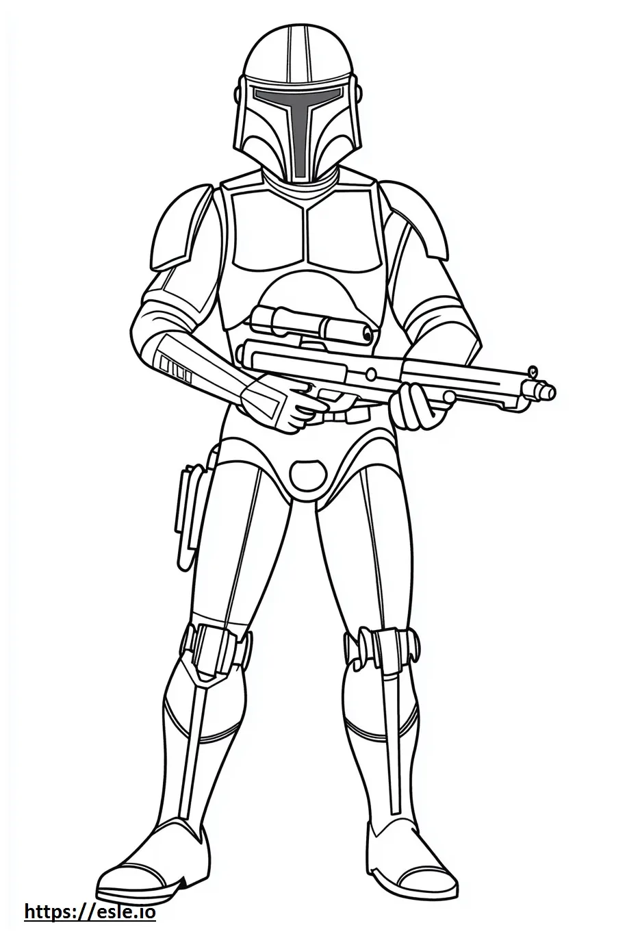 Star wars characters coloring page