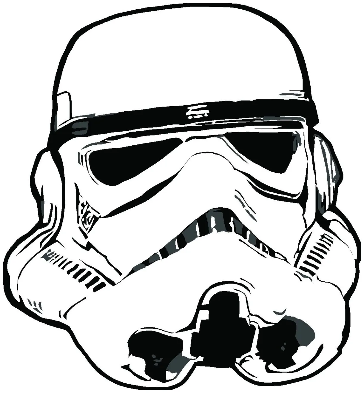 Stormtrooper helmet coloring page at getcolorings free printable