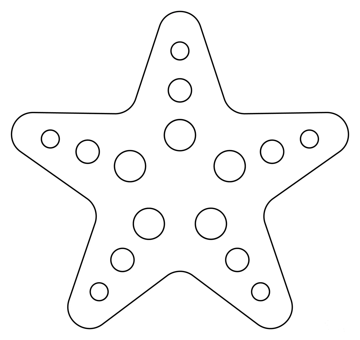 Starfish coloring page colouringpages