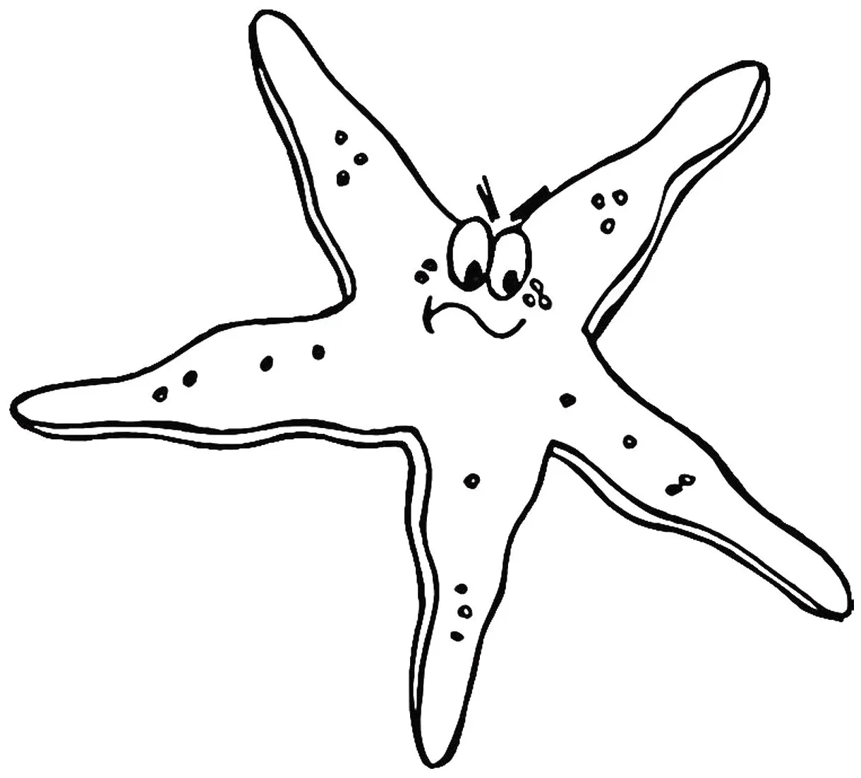 Starfish coloring pages