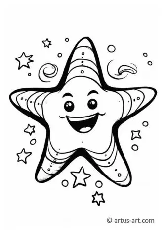Starfish coloring page » » artus art
