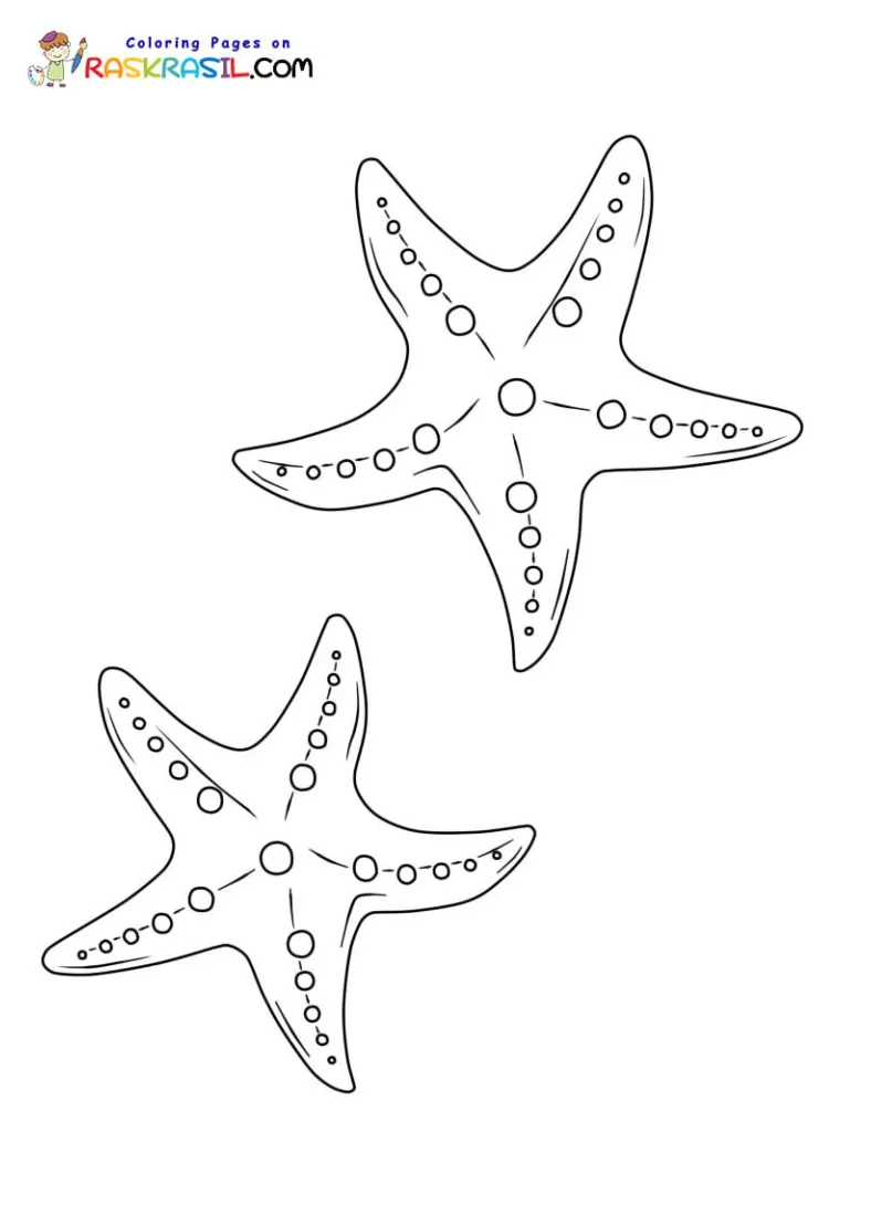 Starfish coloring pages