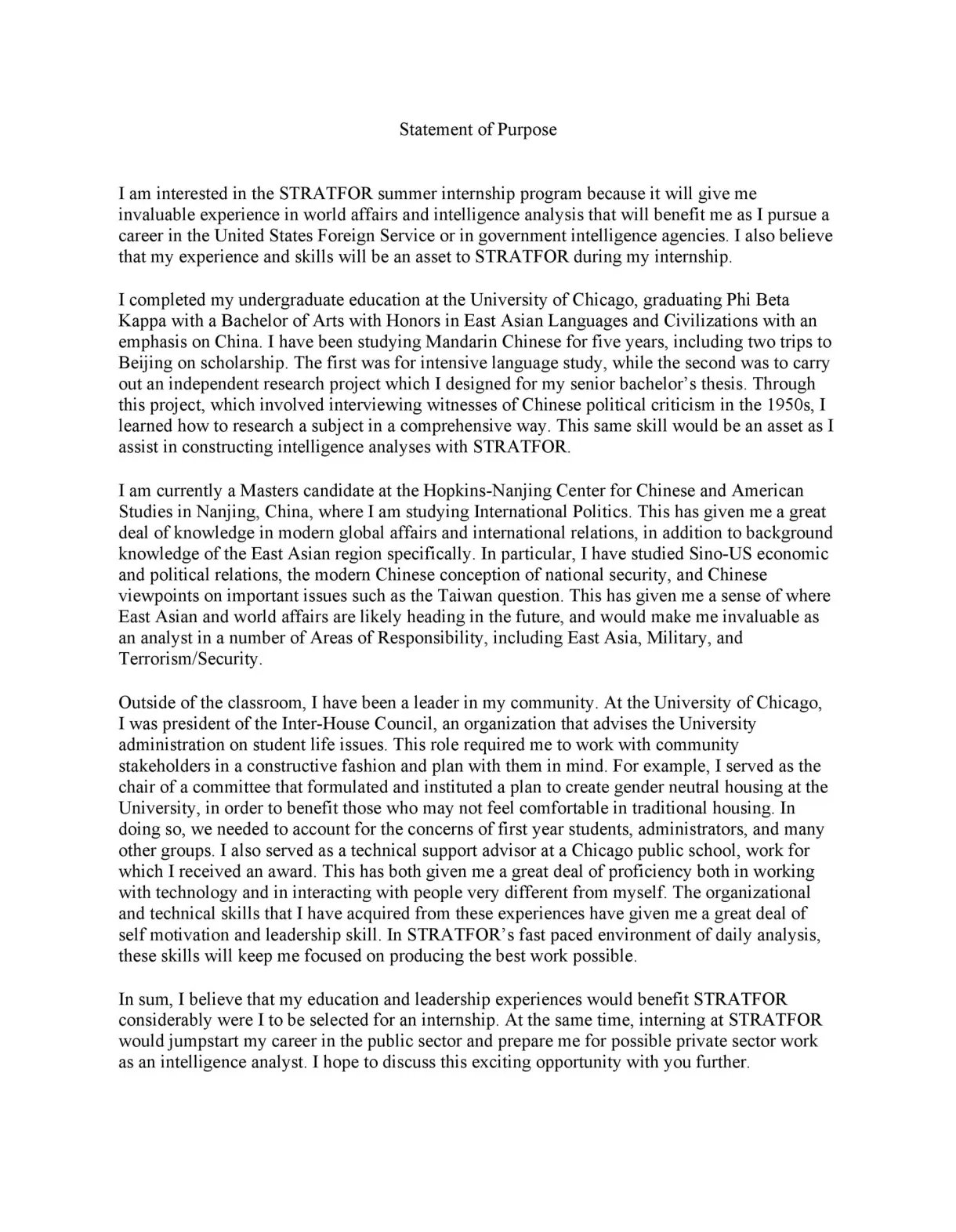 50 statement of purpose examples graduate school, mba, p ᐅ