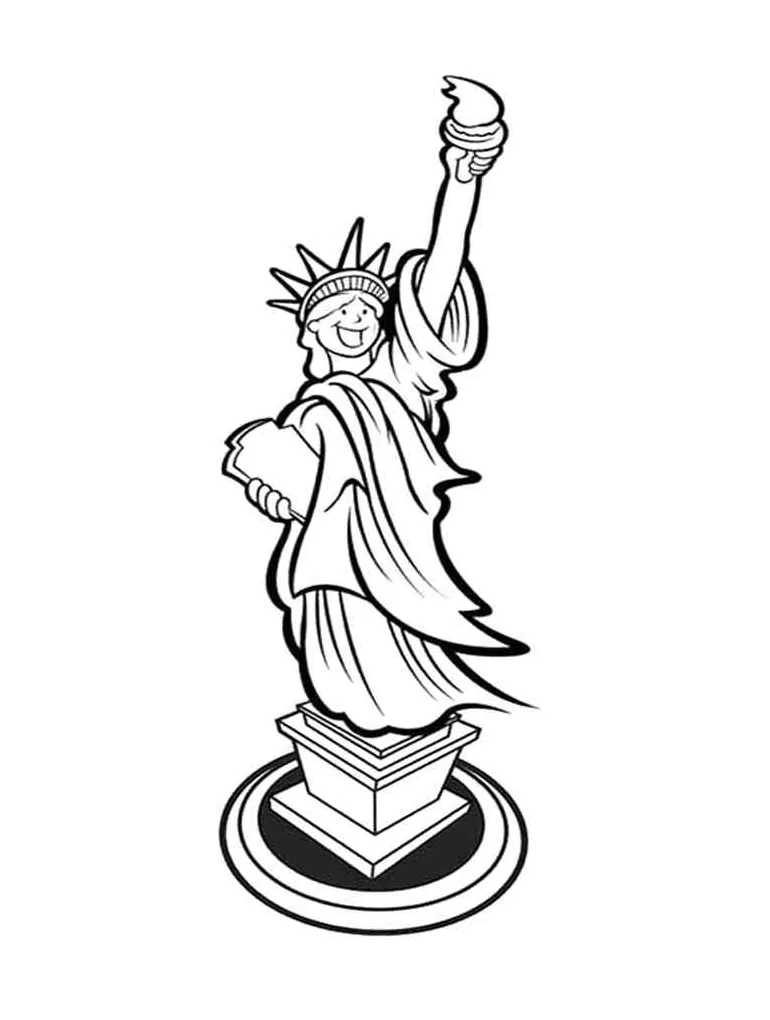 Statue of Liberty coloring pages