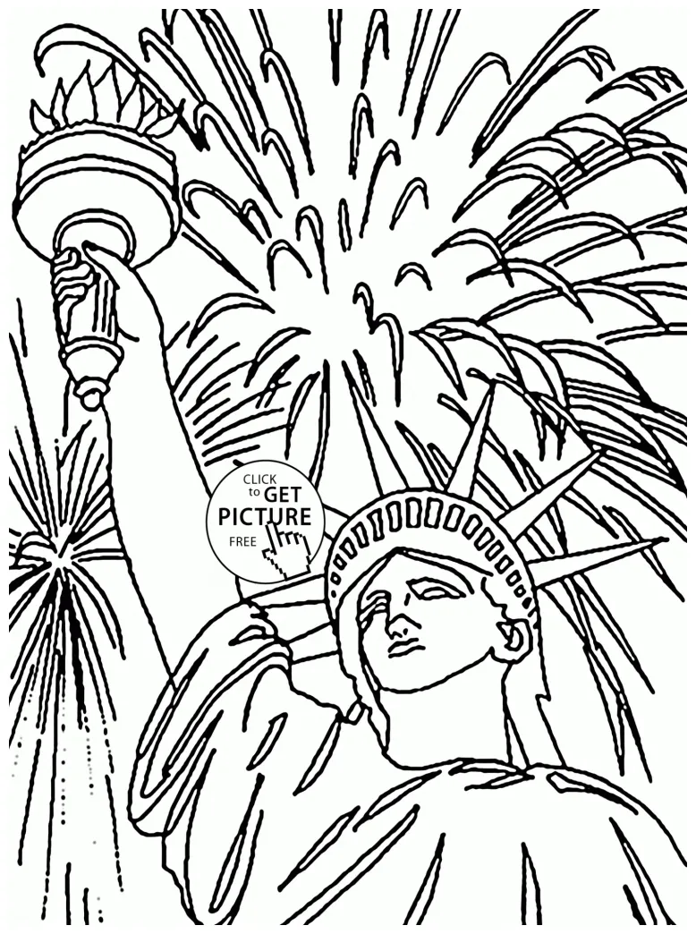Statue Of Liberty Torch Drawing at GetDrawings | Free download