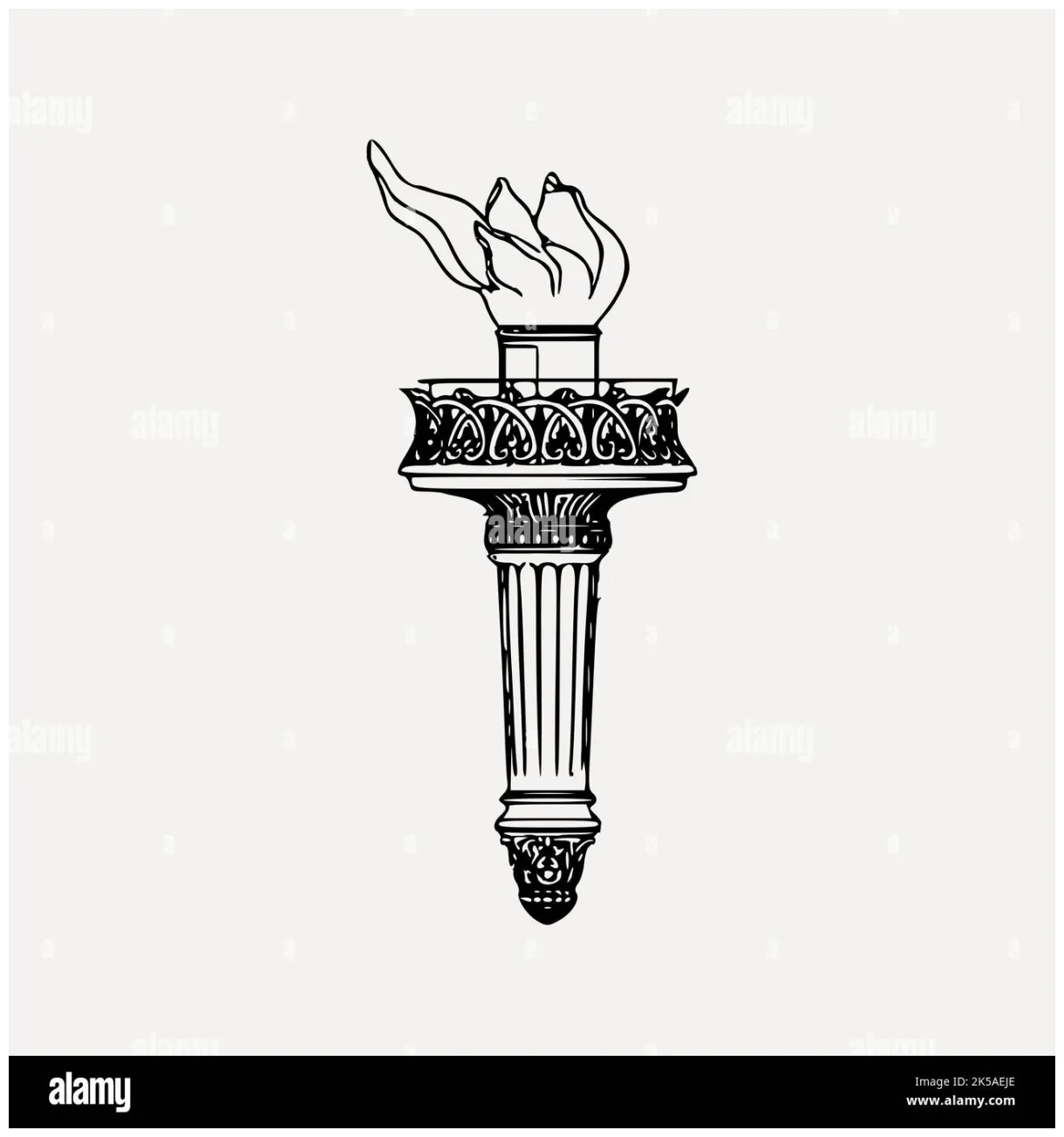 Statue Of Liberty Torch Drawing