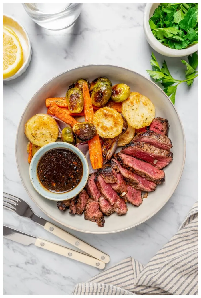 Pan seared steak recipe with vegetables a healthy life for me