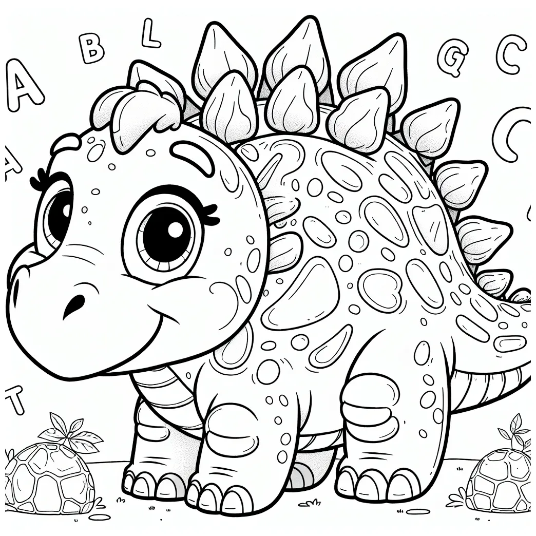 Alphabet gogo coloring