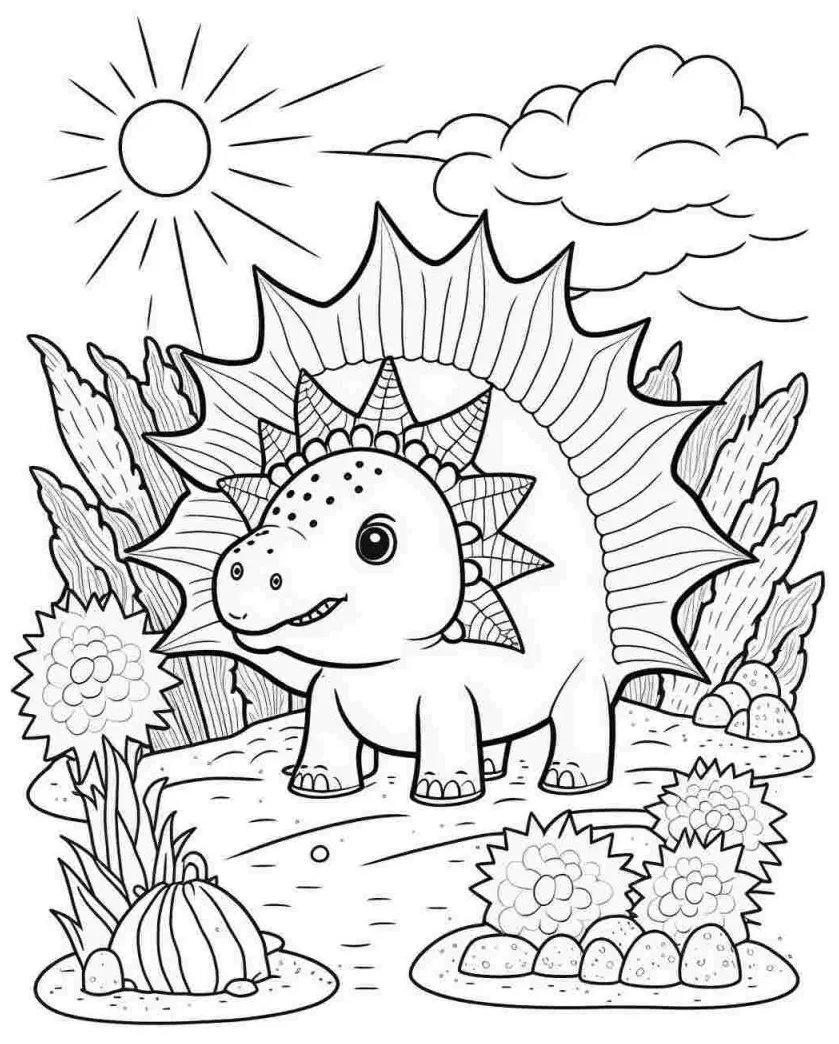 Stegosaurus coloringfunhouse