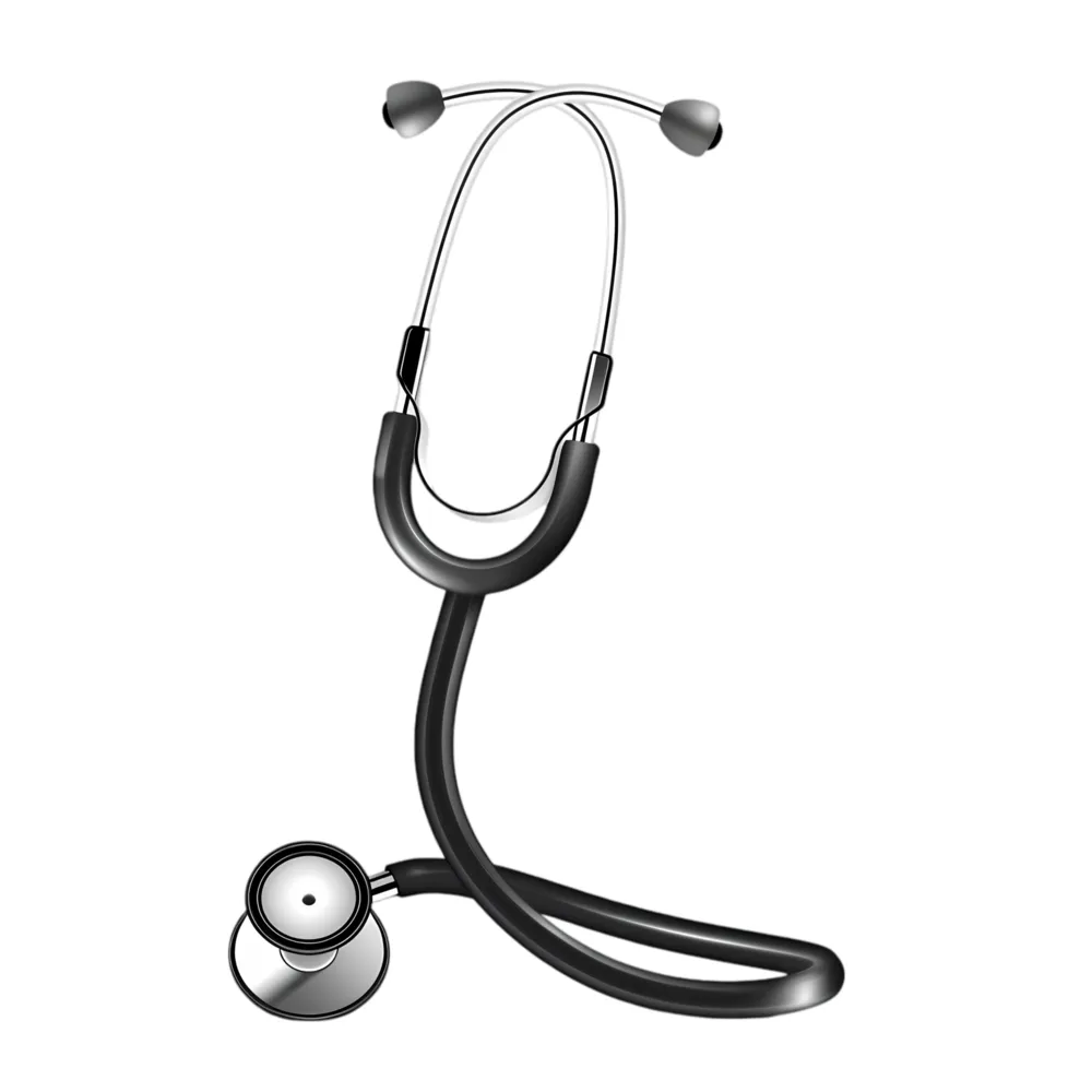 Stethoscope, medical tool for auscultation 46802947 png