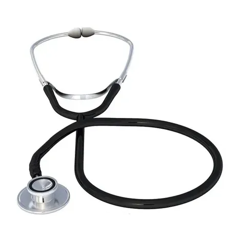 Stethoscope economy dual-head black, ea dealmed medical supplies
