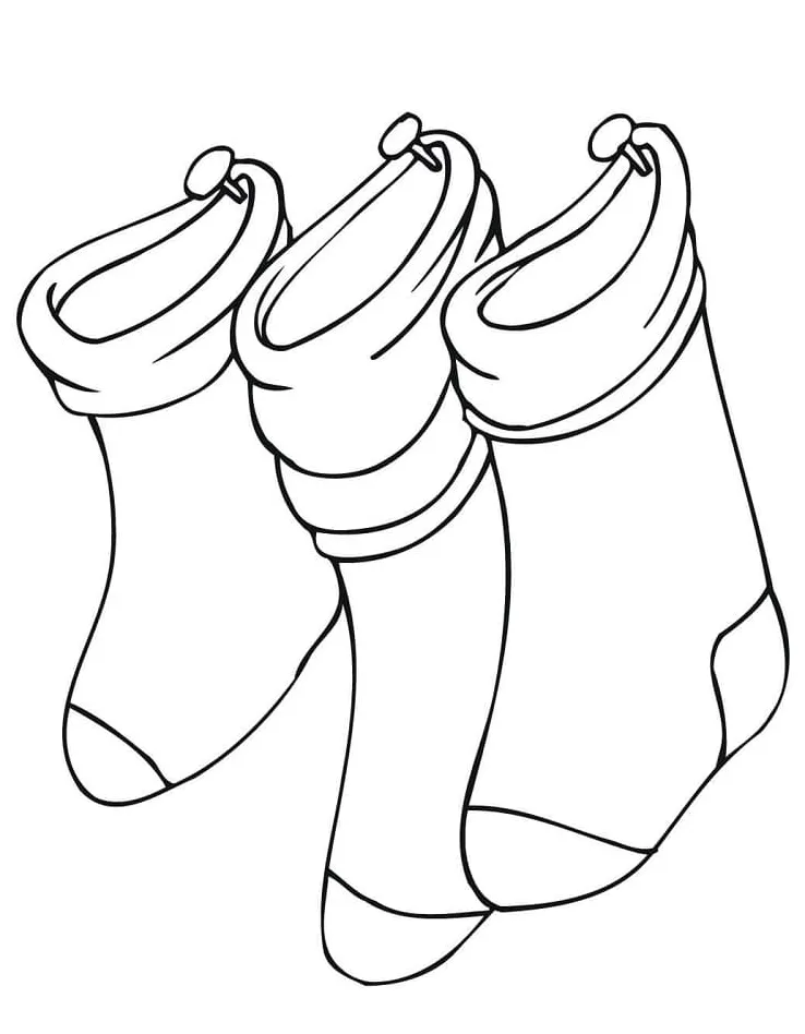 Printable christmas stocking coloring play free coloring game online