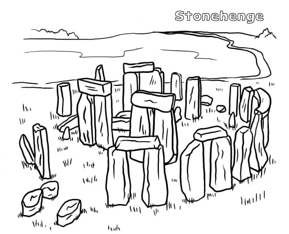 Stonehenge coloring page - Download, Print or Color Online for Free