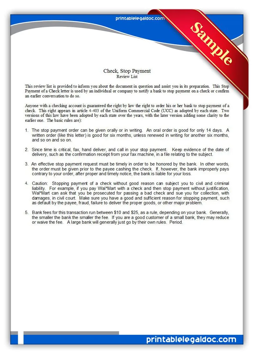 Unique sample letter stop payment cheque bank resume example pdf free