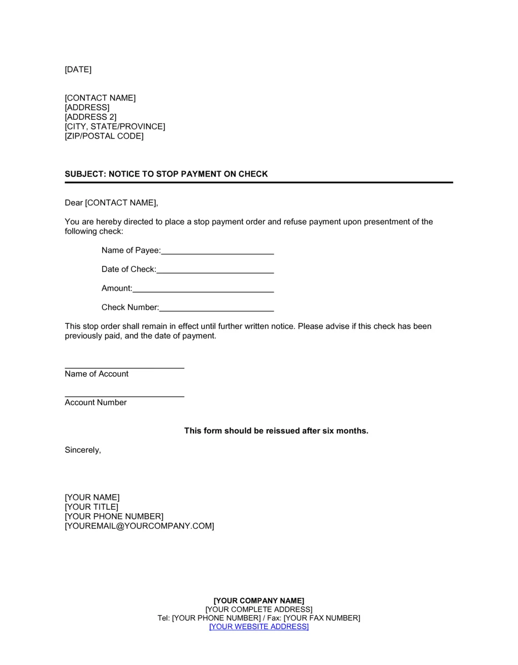 Cool info about cheque stop payment request letter format top rated printable coloring page