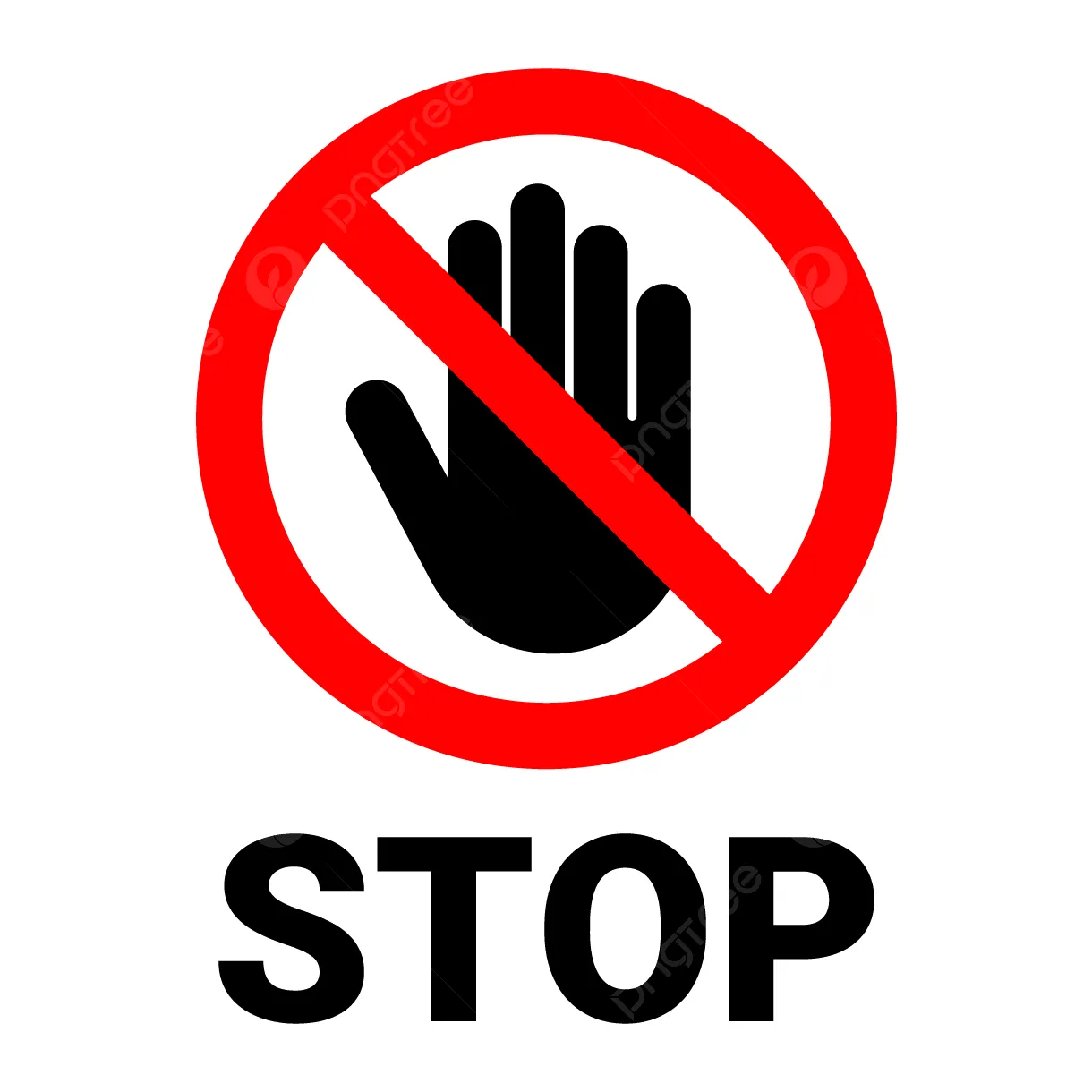 Stop Sign With Hand Gesture Transparent Background, Stop, Sign, Alert